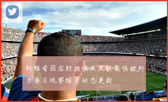 约维奇因右肘挫伤及皮肤裂伤被列为每日观察球员状态更新